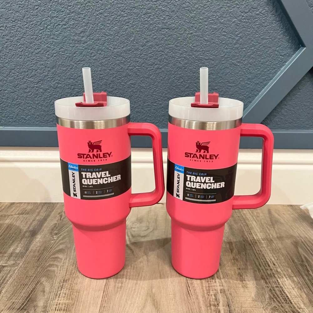 Brand New Stanley 40oz tumbler Adventure Quencher.  Color Azalea